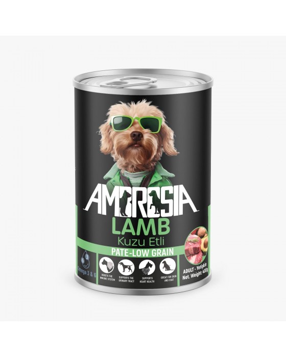 Ambrosia 24'lü kuzu Etli Pate (PÜRE) Yavru Köpek Maması