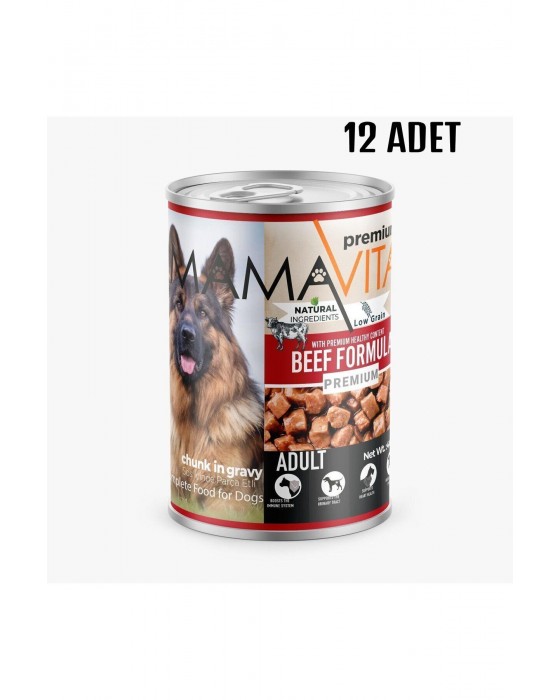 Mamavita 12 Adet Dana Etli Yetişkin Köpek Maması 400 gr