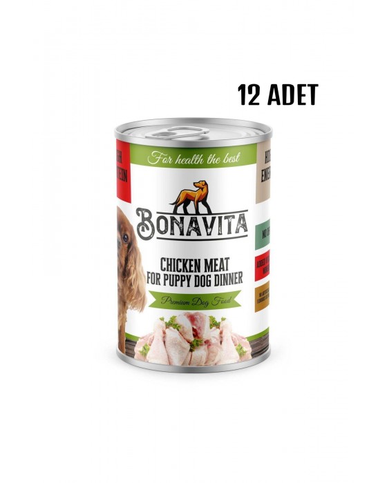 Bonavita 12 Adet Tavuk Etli Bonavitta Yavru Kedi Maması 400 gr